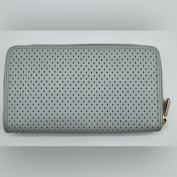 Furla Light Blue Perforated Wallet | Good Condition - Picture 3 of 10